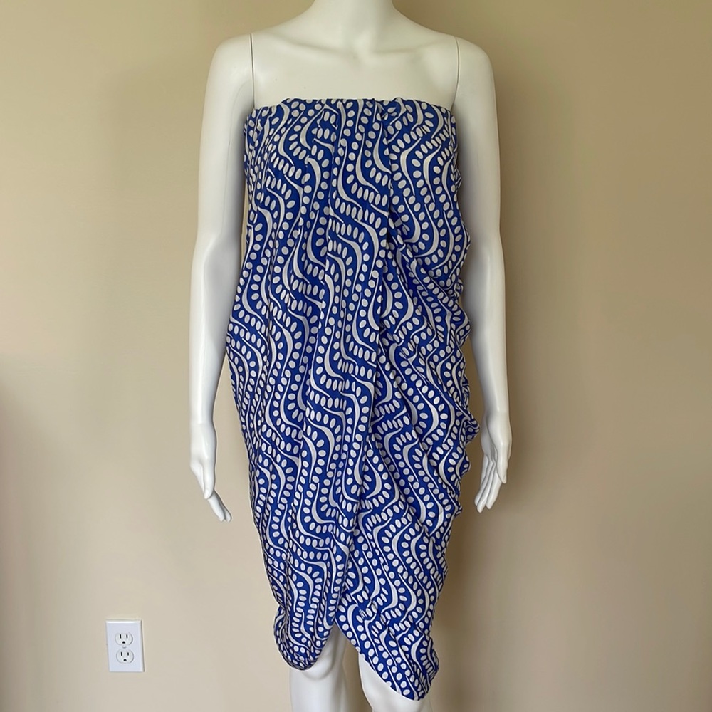 +HAKOON Silk Summer Midi Dress. Sz 4 NWOT